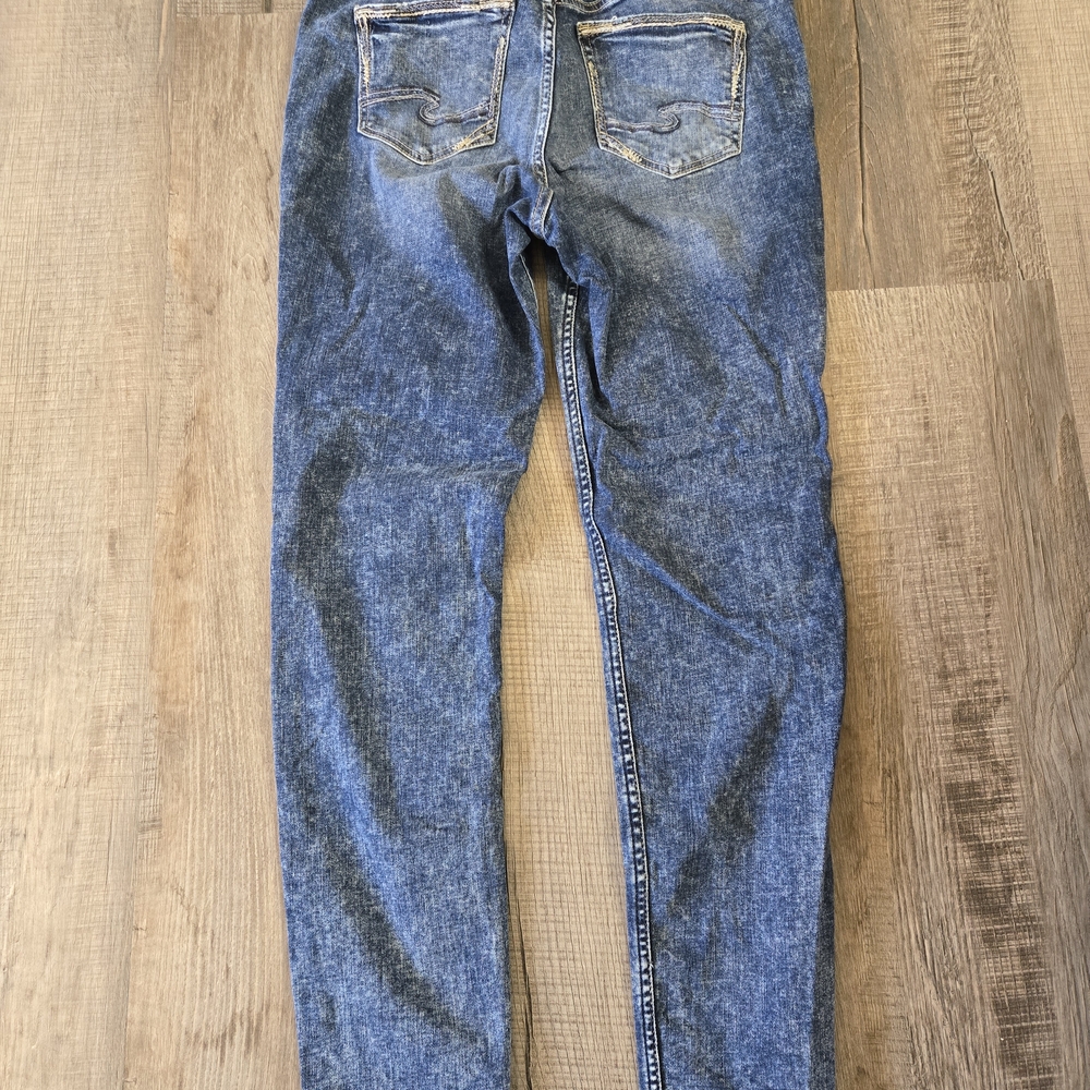 Silver Jeans Women's Skinny Jeans - Blue Wash - Picture 2 of 3